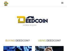 Tablet Screenshot of deedcoin.com